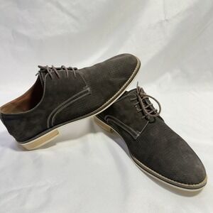 Joes Jeans Shoes Mens 10 Suede Oxford Dress Shoes Brown Lace Up